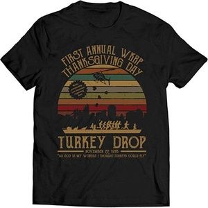 WKRP Thanksgiving Turkey Drop Tee